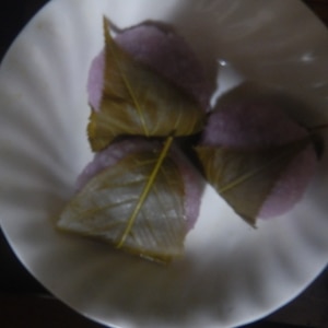 ✿炊飯器 de簡単♪ もち米の桜餅✿